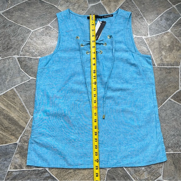 Harve Benard Linen Sleeveless Top - Picture 11 of 13